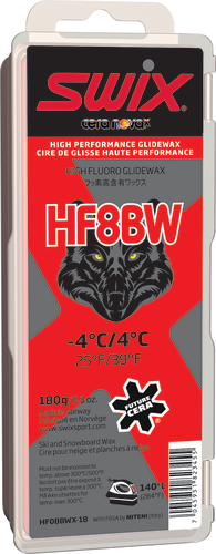 Swix HF8X Red Ski Wax, 180g, HF08X-18
