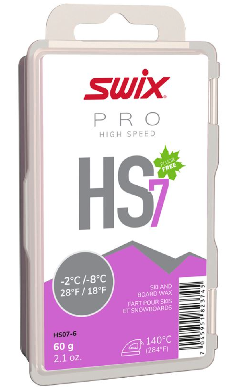 Fluoro Free  Swix HS7 Violet Ski Wax 180g