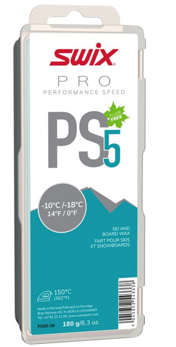 Swix PS5 Turquoise Ski Wax 180g