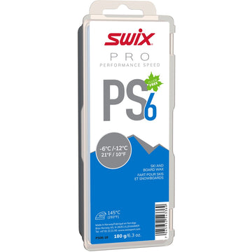 Swix PS6 Turquoise Ski Wax, 180G