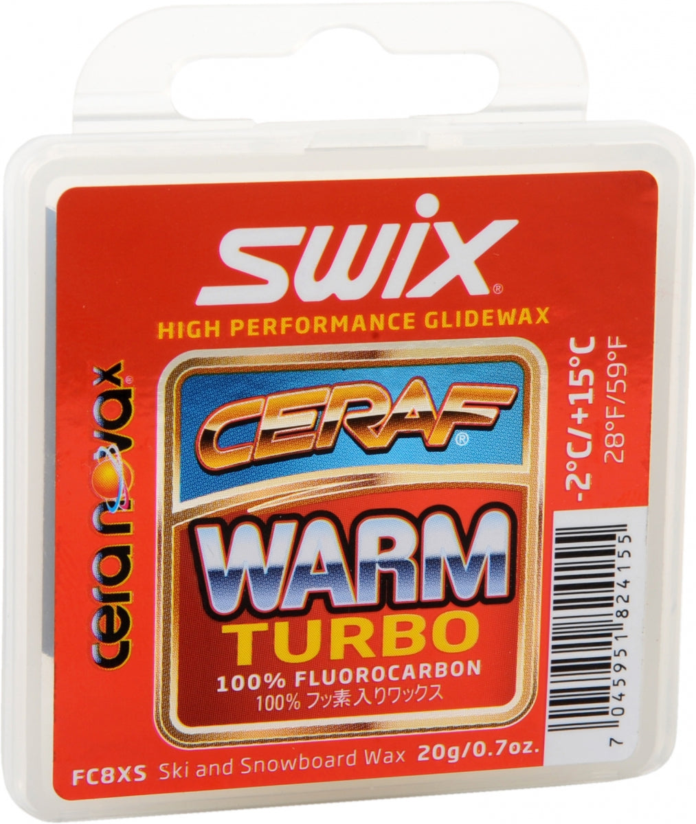 Swix Cera biodegradable de temperatura media para esquí/snowboard (barra de  6.35 oz), color rojo