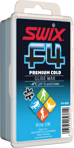 Swix F4 Premium Cold Glidewax,  60g