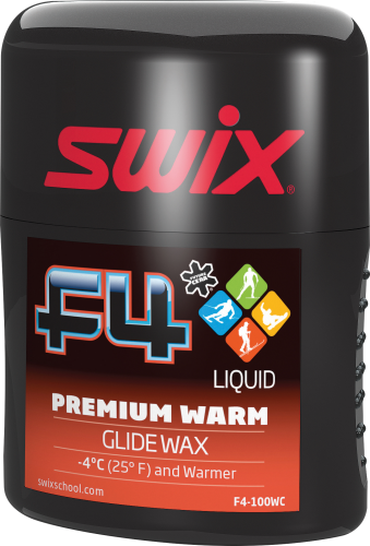 Swix F4 Premium Liquid Warm Glidewax, 100ml, F4-100WC