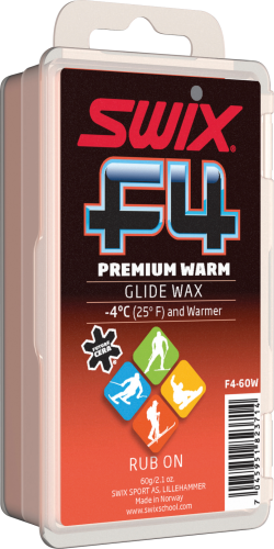 Swix F4 Premium Warm Glidewax, 60g, F4-60W