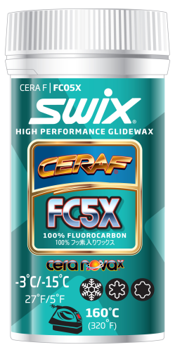 Swix FC5X Cera F Powder High Performance Glidewax