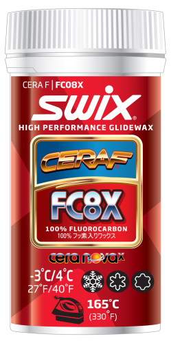 SWIX CERA F FC100S SOLID 100%フッ素ワックス FC10X Cera F powder, 30g | Swix Sport