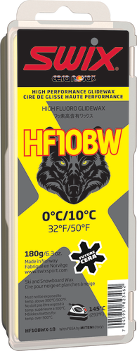 Swix HF10BWX Black Wolf Ski Wax, 180g, HF10BWX-18