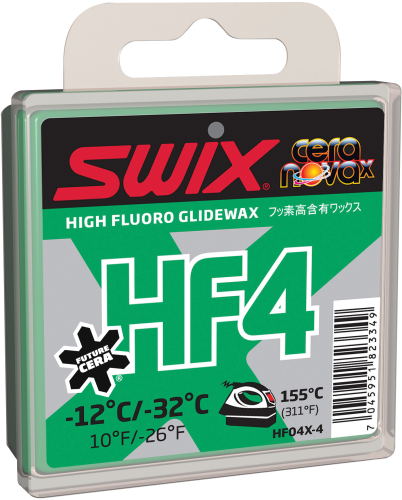 Swix HF4X Green Ski Wax, 40g