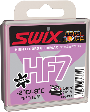 Swix HF7X Violet Ski Wax, 40g, HF07X-18