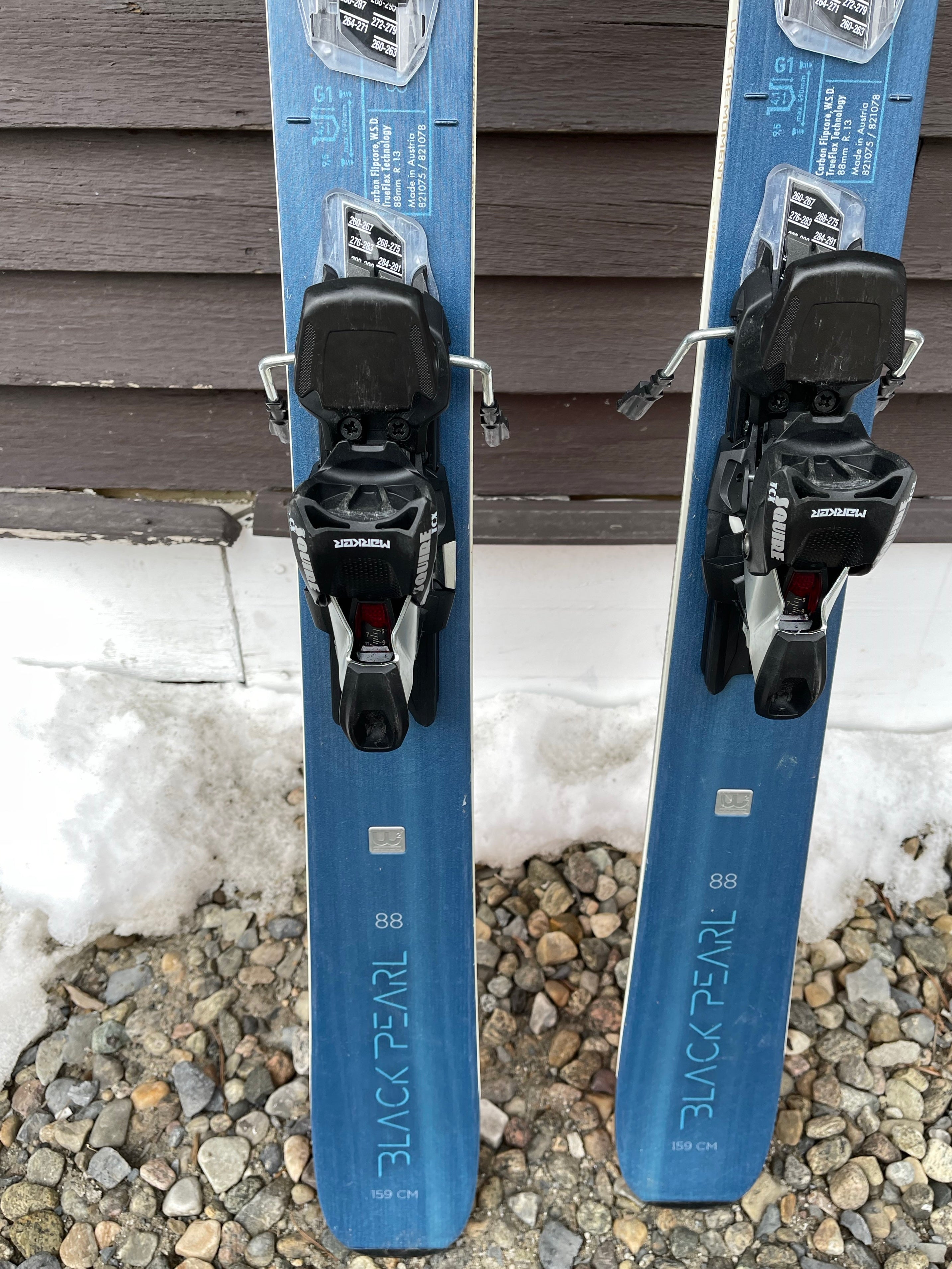 2021 Blizzard Black Pearl 88 with Marker Squire Bindings - 159cm