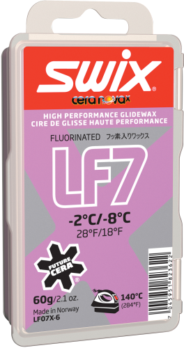 Swix LF7X Violet Ski Wax, 60g