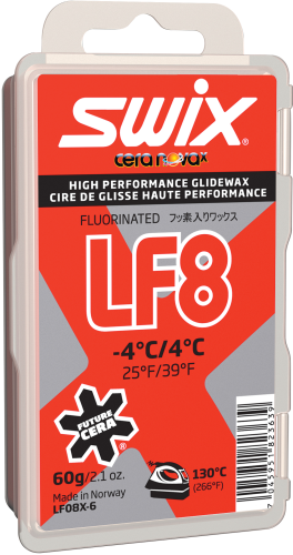 Swix LF8X Red Ski Wax, 60g