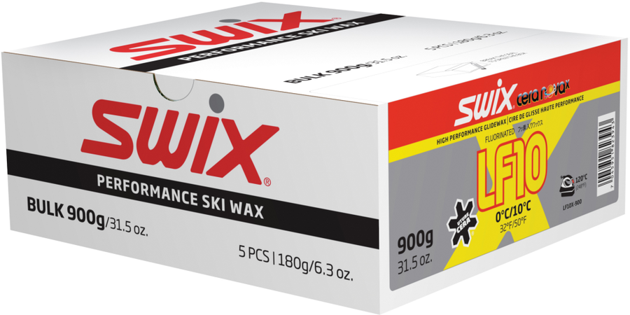 Swix LF10X Yellow Ski Wax, 900g