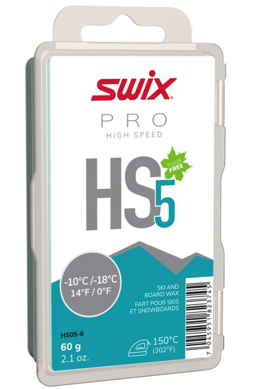 Swix HS5 Turquoise Ski Wax