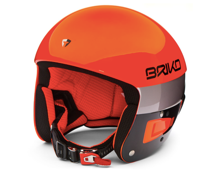 Briko Vulcano FIS 6.8, Orange and Black Ski Helmet