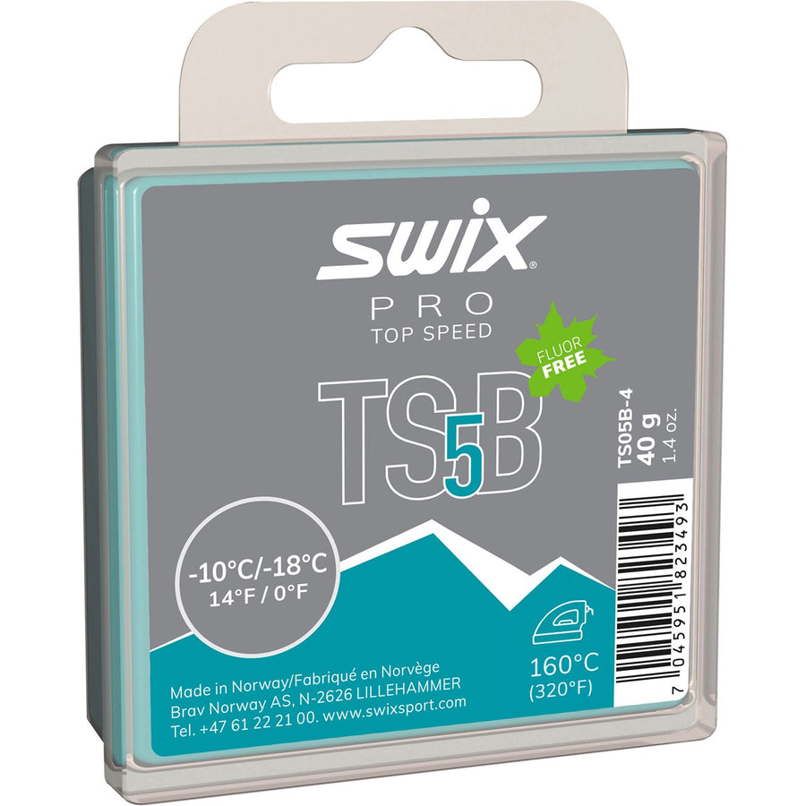 Swix TS5 Black Ski Wax  0°F to 14°F - Race Room Skis